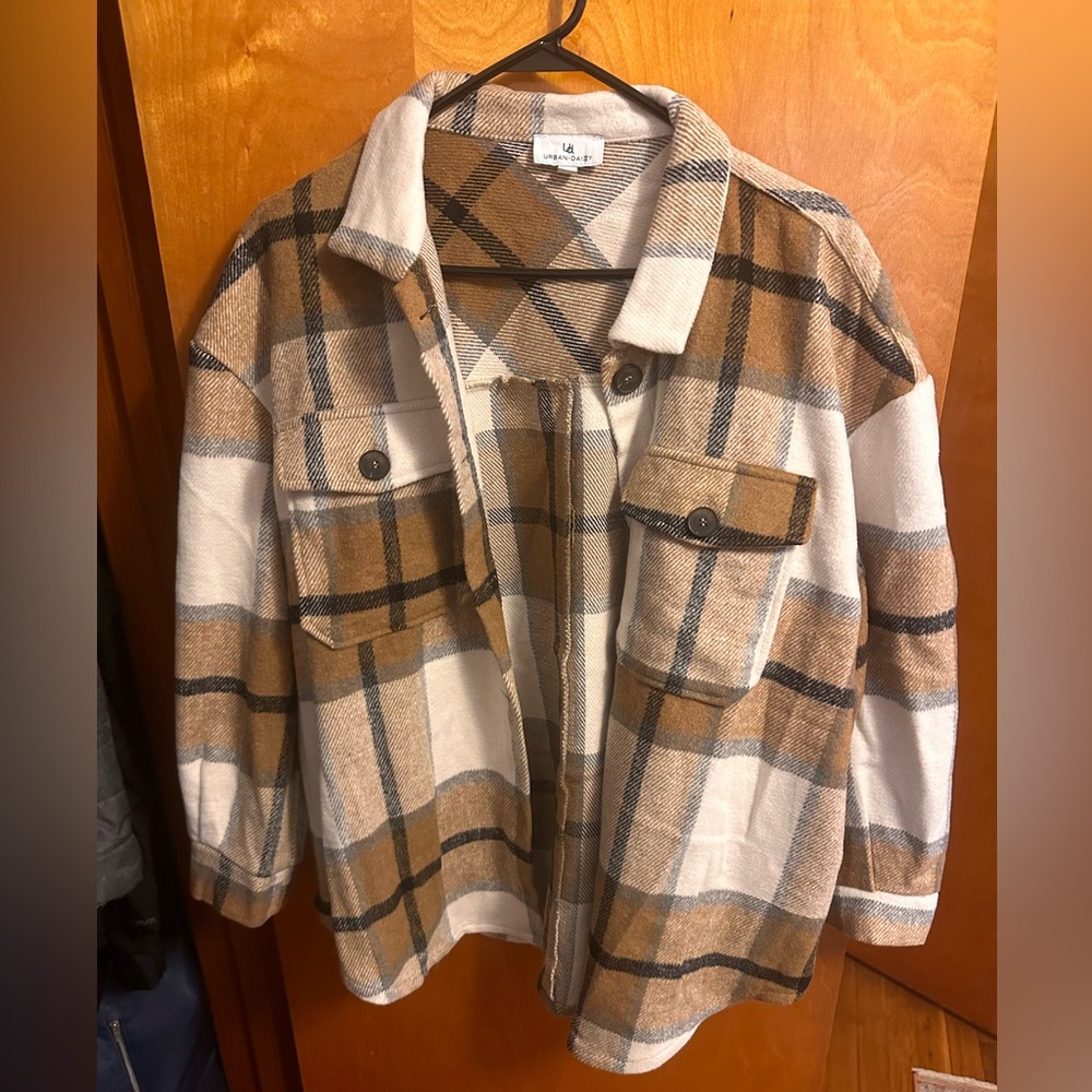 Plaid shacket